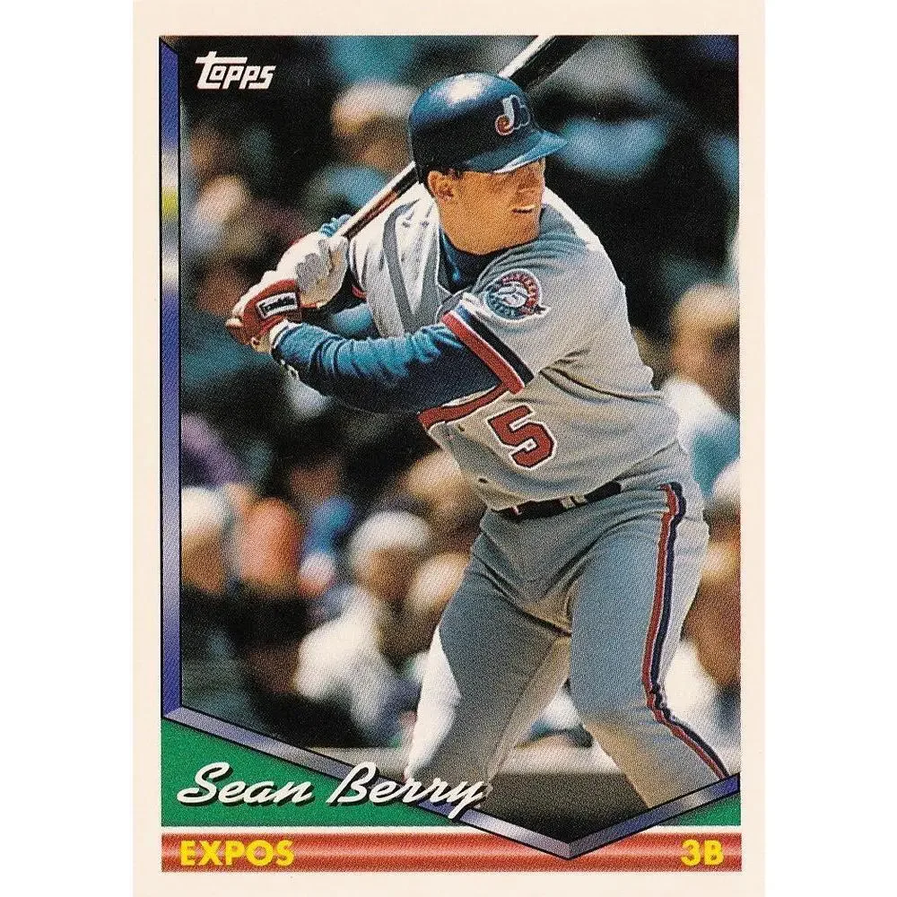 1994 Topps Sean Berry # 344 Montreal Expos